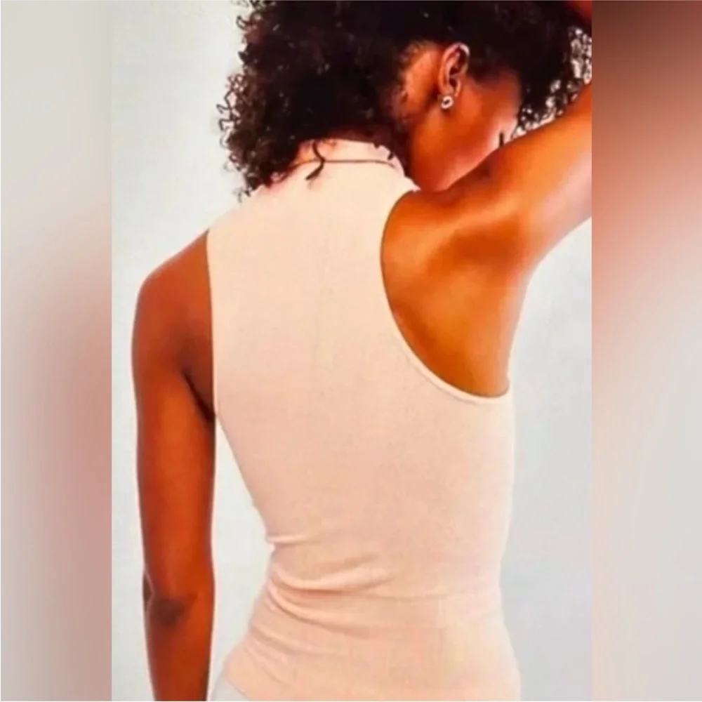 Free People Intimately Always Ready Seamless Turtleneck Tank in Morning sun - Picture 3 of 4